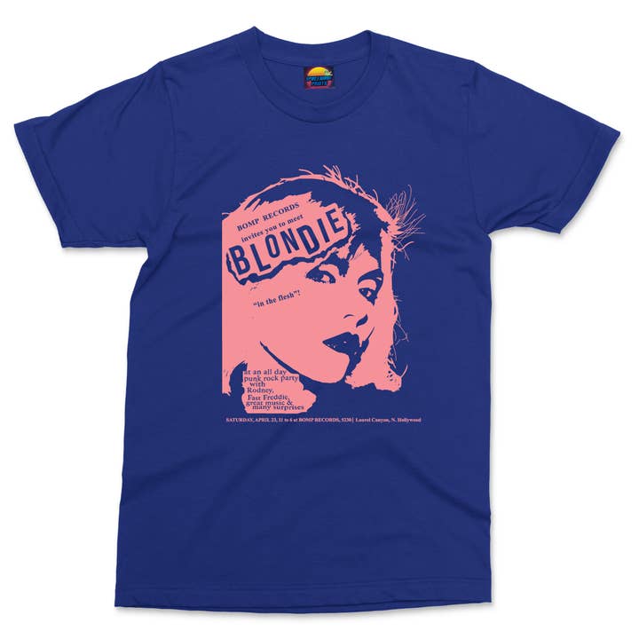 TheKingShirt - Wholesale Screen Printed T-Shirt - Women's - Blondie Vintage Tee Women's Classic Rock Fashion Top2
