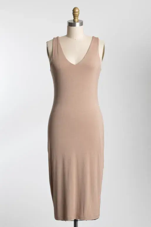 Final Touch - Wholesale Dress - Women's - Double Layer Bodycon Dress - D1600318