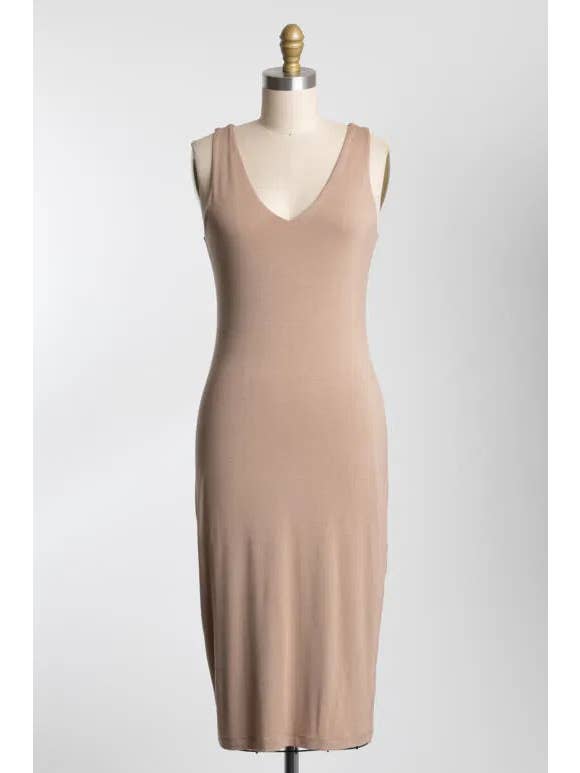 Final Touch - Wholesale Dress - Women's - Double Layer Bodycon Dress - D1600318