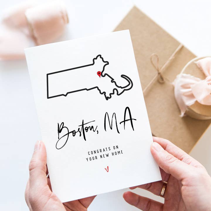 Boston Home Owners Card for wholesale by TipsyCards