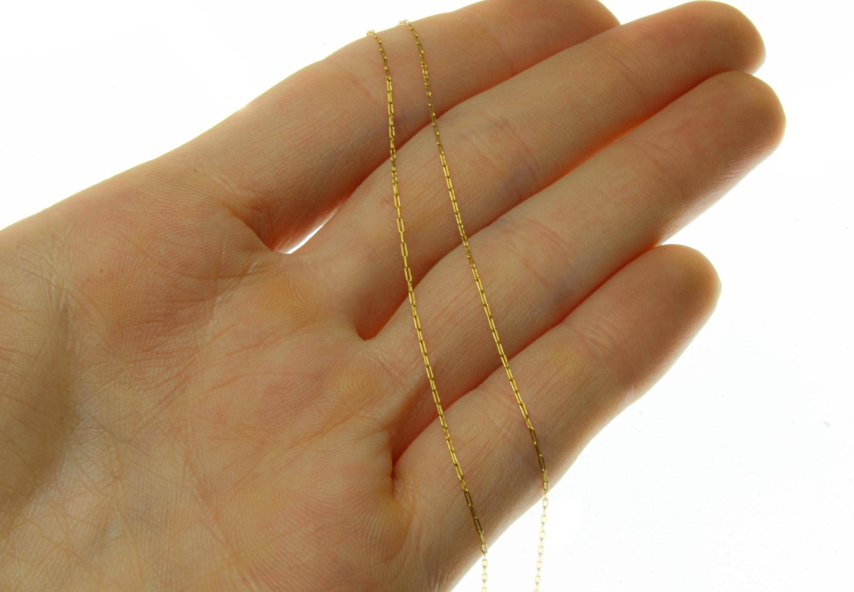Jewel Pledge - Wholesale Link & Chain Necklace - Waterproof Tarnish Proof Gold Stainless Steel Chain,TCHG10473