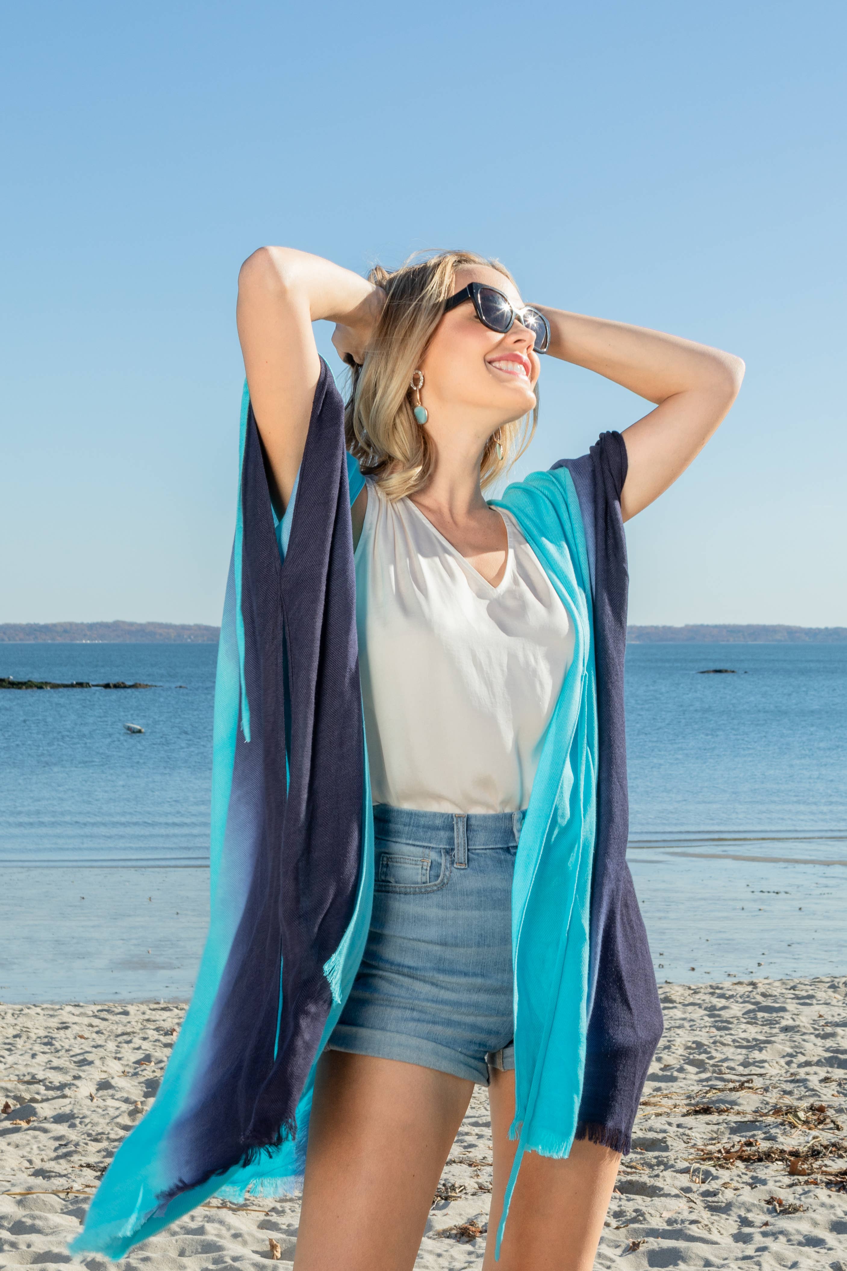 SAACHI - Wholesale Kimono - Women's - Ombre Tie Cover Up Kimono7