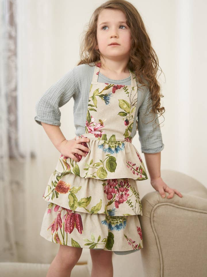 Kids Apron, Poly-cotton Mix, Printed | Botanico for wholesale by Hortensias Home