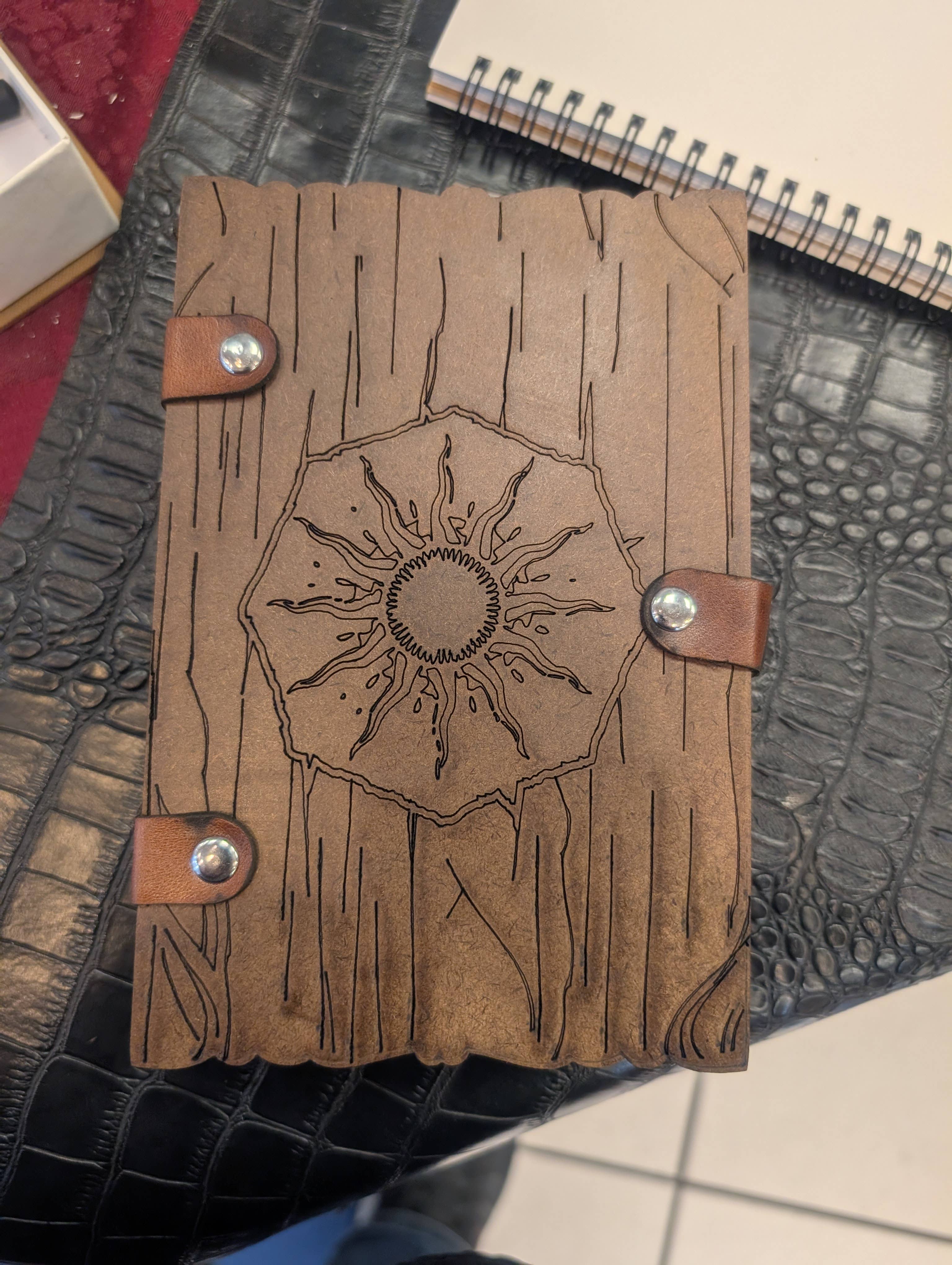 The Nerdy Wolf - Wholesale Journal/Diary - Journal Kit with Glass Dip Pen, Ink, and Wood Gift Box20