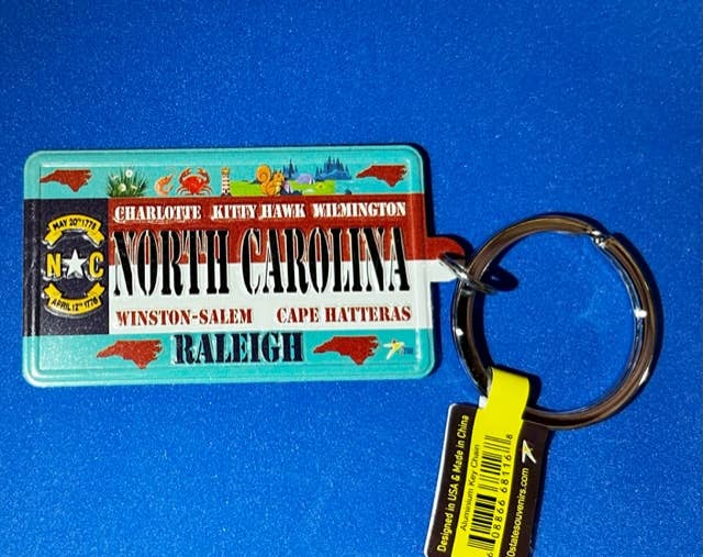 7 Star – Großhandel Schlüsselanhänger – Unisex – North Carolina - NC Aluminium geprägte Schlüsselanhänger5