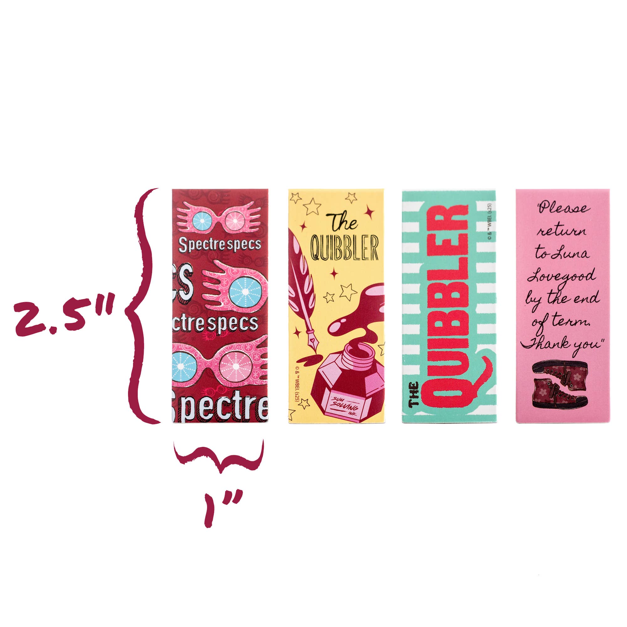 Conquest Journals - Wholesale Bookmark - Harry Potter The Quibbler Magnetic Bookmarks (4-Pack)12