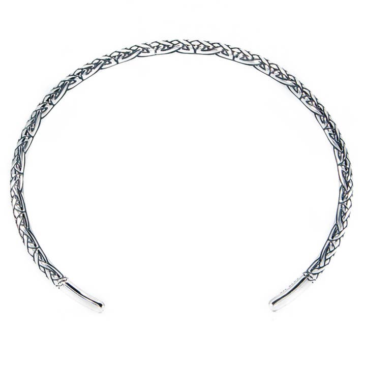 Aurora Charm - Vente Bracelet manchette - Bracelet Jonc Celtique en Argent Sterling 19 cm1