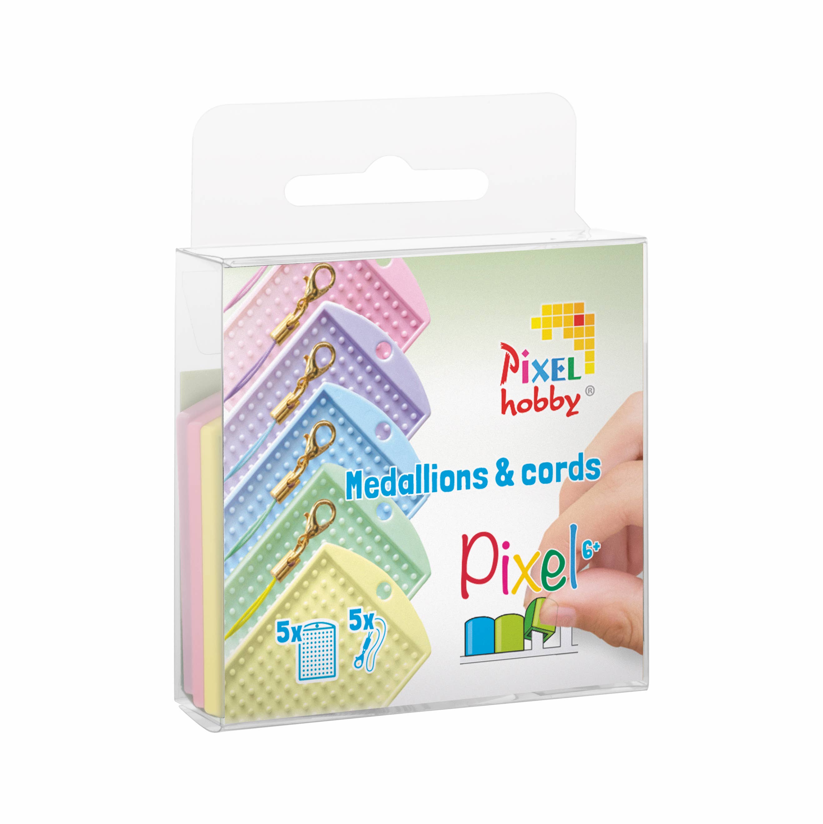 Pixelhobby – wholesale Craft supplies – Set of  5 Medallions & 5 Color Cords0