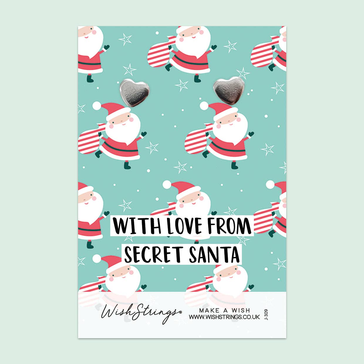 WishStrings - Wholesale Stud/Post Earrings - SECRET SANTA - Heart Stud Earrings | J3090