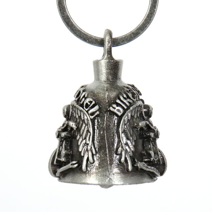 SILVER Hot Leathers Biker Angel Riding Bell BEM1025 for wholesale on Faire