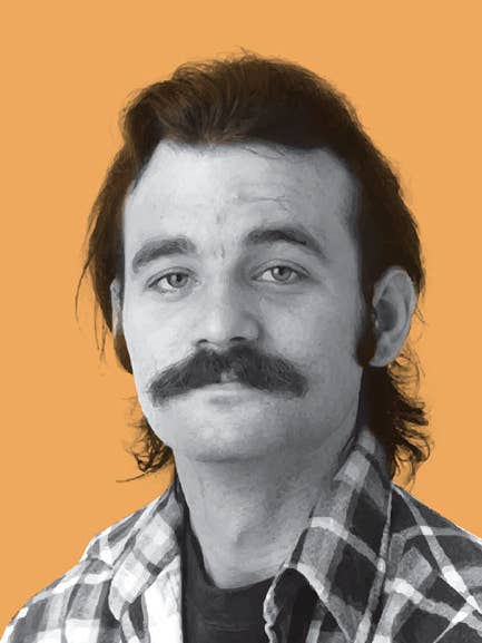 Young Bill Murray Mustache, poster print for wholesale by Keep Calm Collection