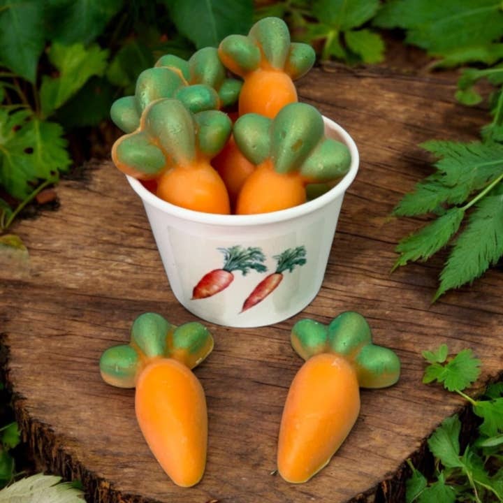 CARROTS wax melts | Carrot Cake scent | 5 melts | 4 oz for wholesale by Eartherella Soap & Candle Co., LLC