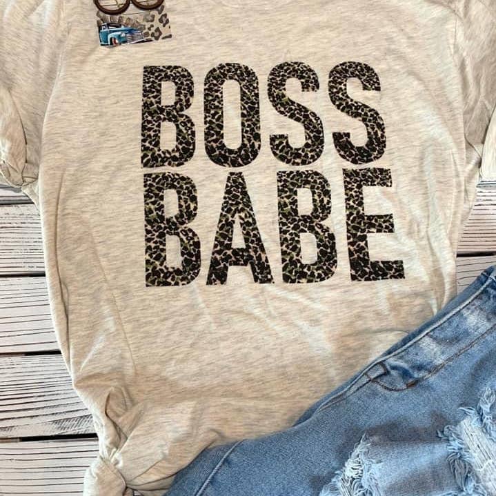 Boss Babe Graphic Unisex T-Shirt in Prism Dust for wholesale by Southern Attitude Designs Inc