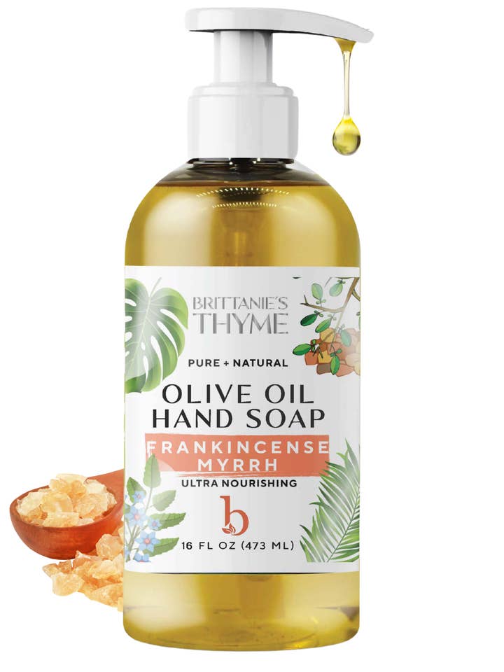 Frankinscense & Myrrh Liquid Hand Soap for wholesale by Brittanie's Thyme