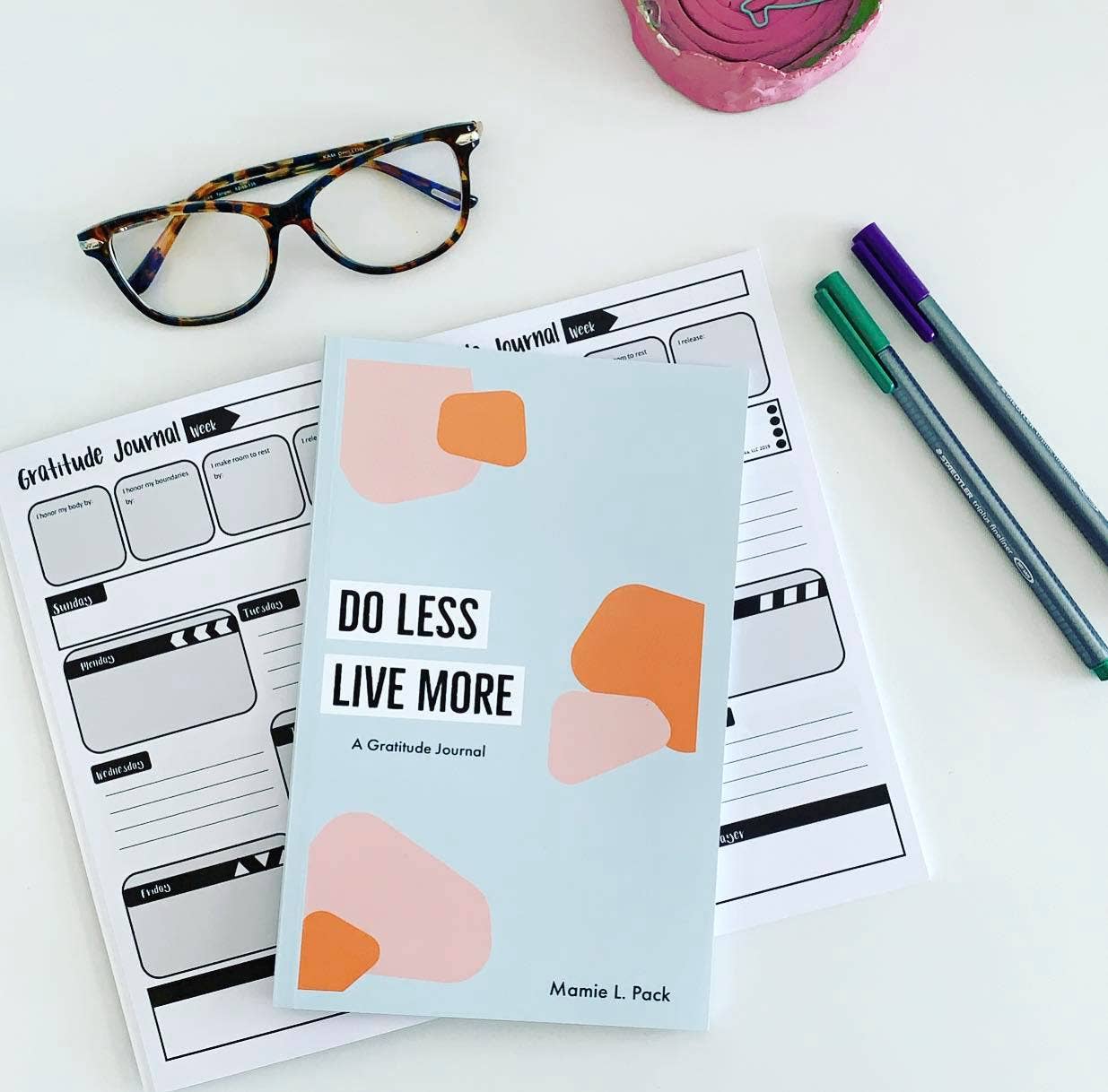Mamie L. Pack Media - Wholesale Journal/Diary - Do Less, Live More: A Gratitude Journal1