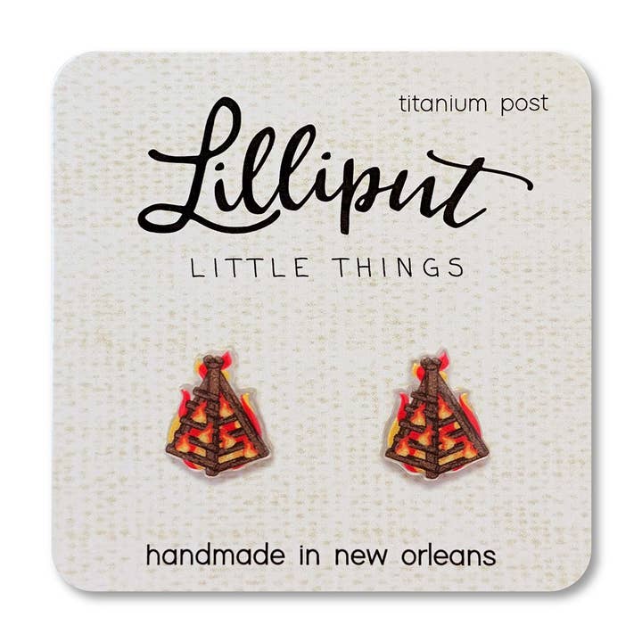 Lilliput Little Things - Wholesale Stud/Post Earrings - Bonfire Earrings0