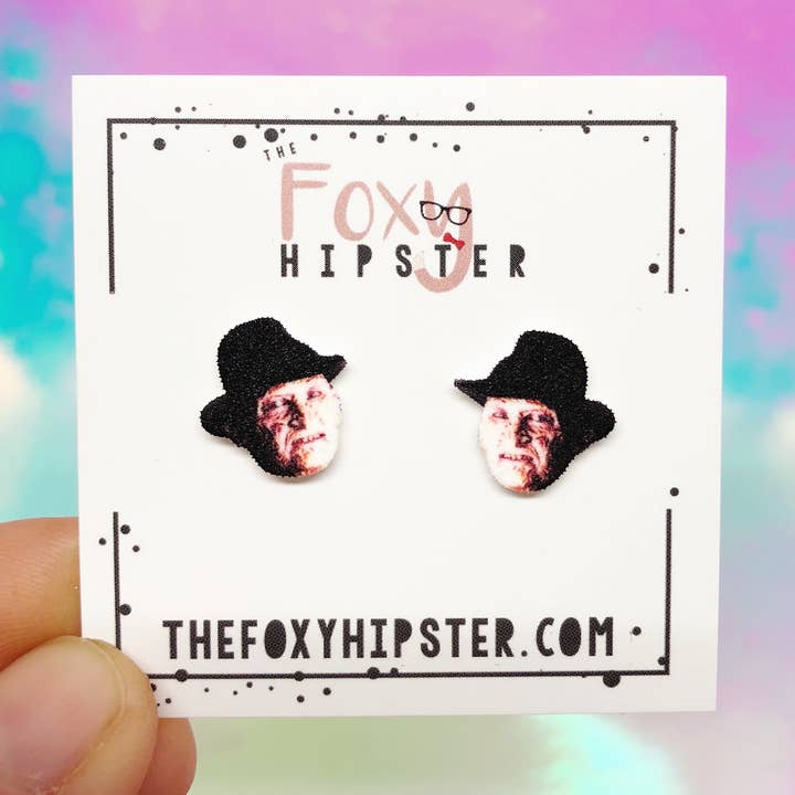 Pendientes inspirados en Freddy Krueger para venta al por mayor de The Foxy Hipster