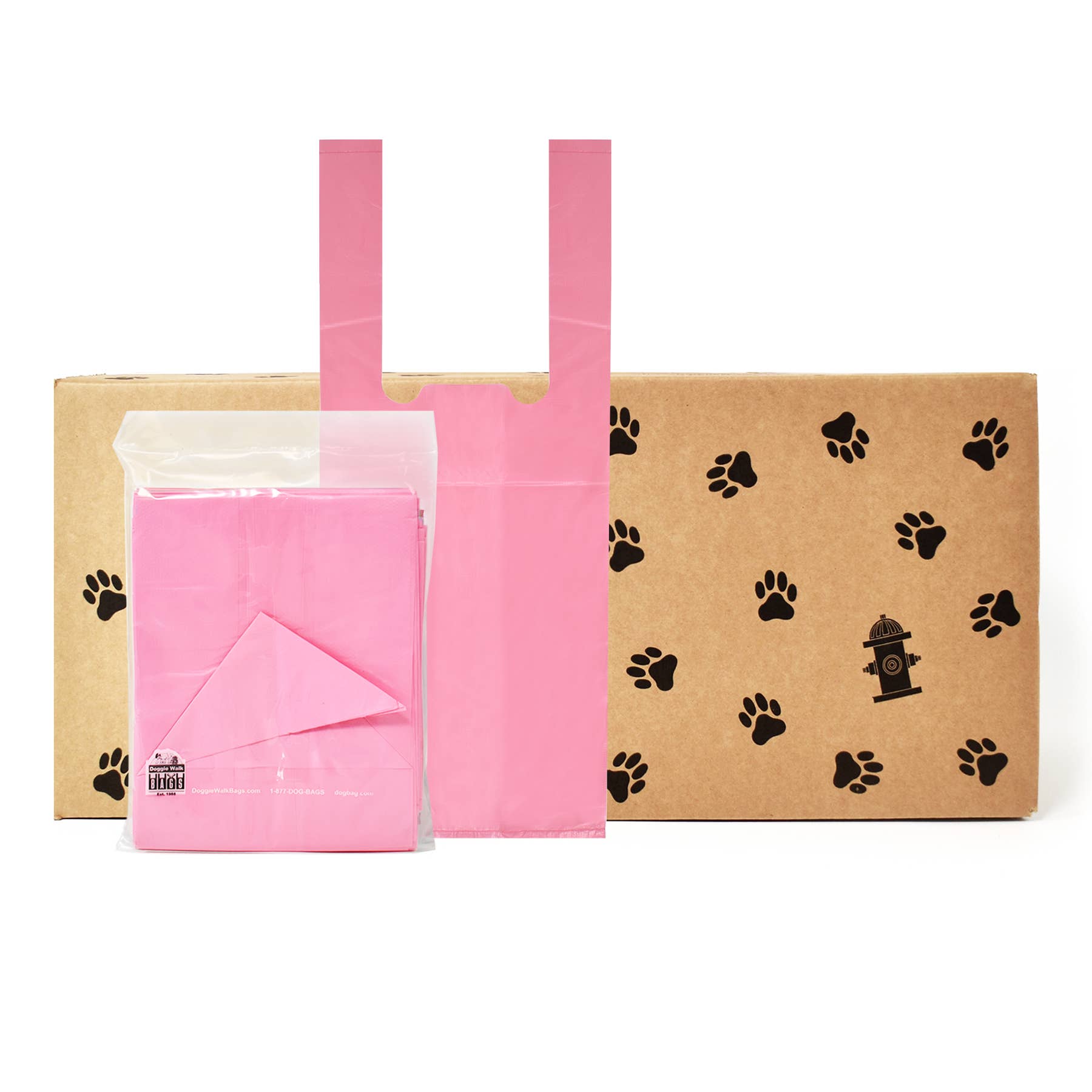 Doggie Walk Bags - Wholesale Pet Poop Bag - 4200 Tie Handle Poop Bags, Double Case, More Options3