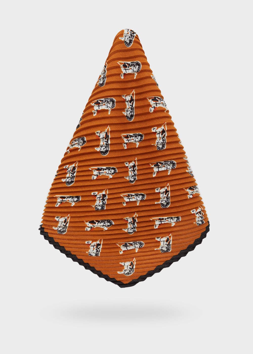 NALI' – Engroshandel Tørklæde - Dame – Horse foulard orange/sort - N601