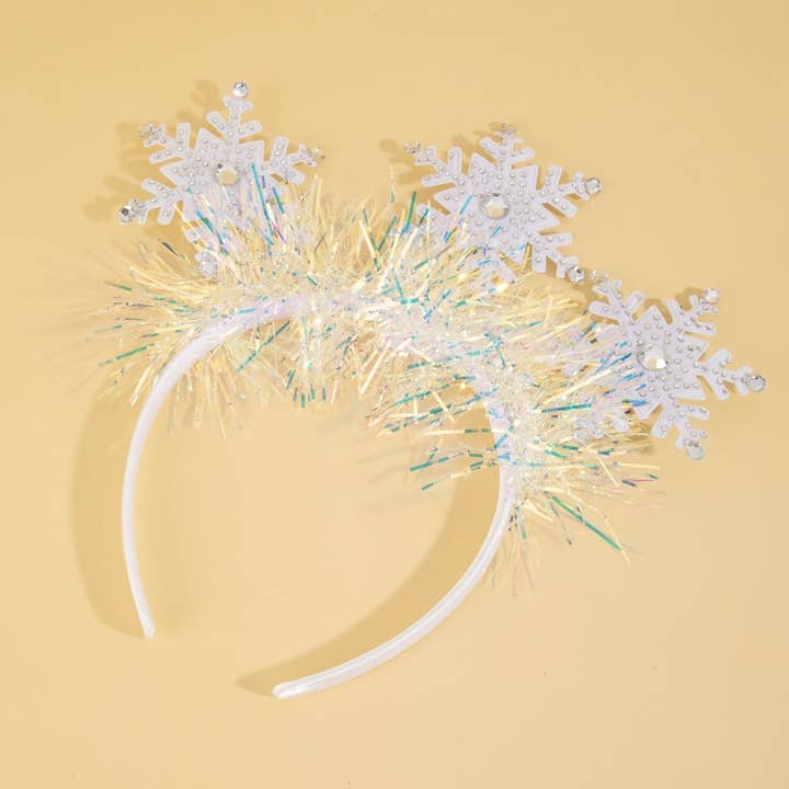 Schillerndes Lametta und Schneeflocken-Stirnband für den Großhandel von Anarchy Street