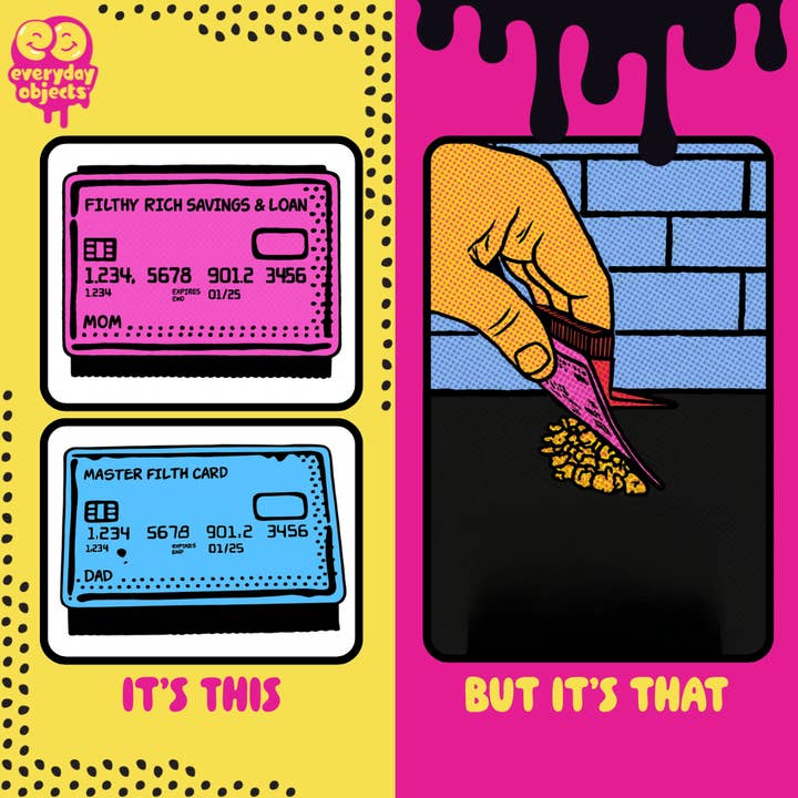 Everyday Objects - Wholesale Sink Strainer/Stopper - Swipe N Wipe Credit Card Kitchen Squeegee (Dad - Blue)12