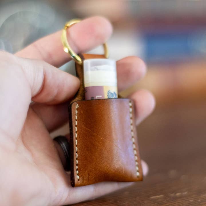 Porta-bálsamo Labial Artesanal - Pele Genuína por atacado de Kc Laser Co