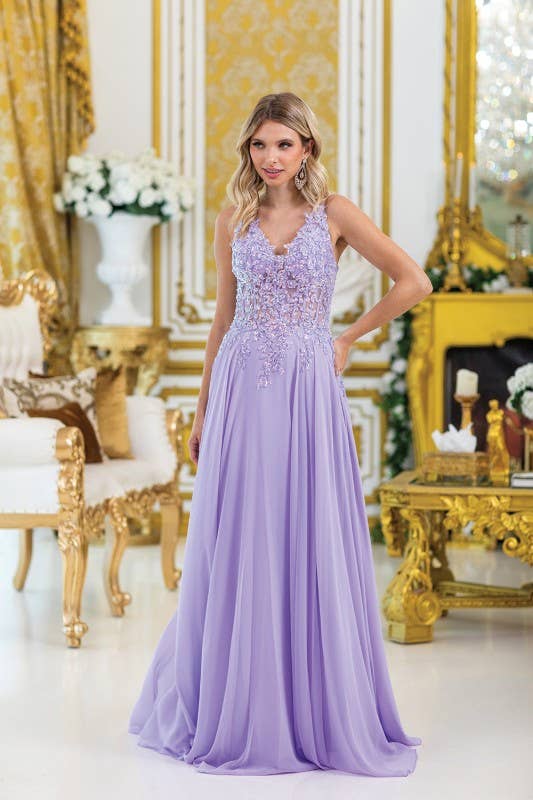 Dancing Queen Dress – Vestido comprido - Mulher por atacado – Vestido de Festa com Sobreposição e Design Sem Mangas2