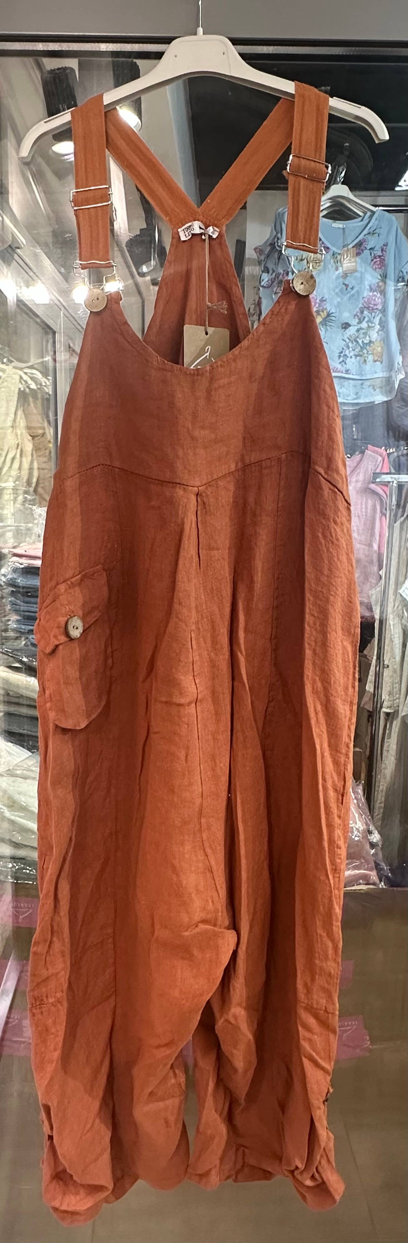 LÉA & LUC - Wholesale Overalls - Women's - 100% linen jumpsuit REF. 7222918