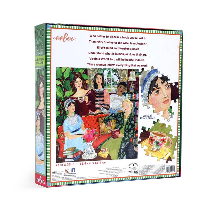 eeBoo - Wholesale Puzzle - Adult - Jane Austen's Book Club 1000 Piece Puzzle1