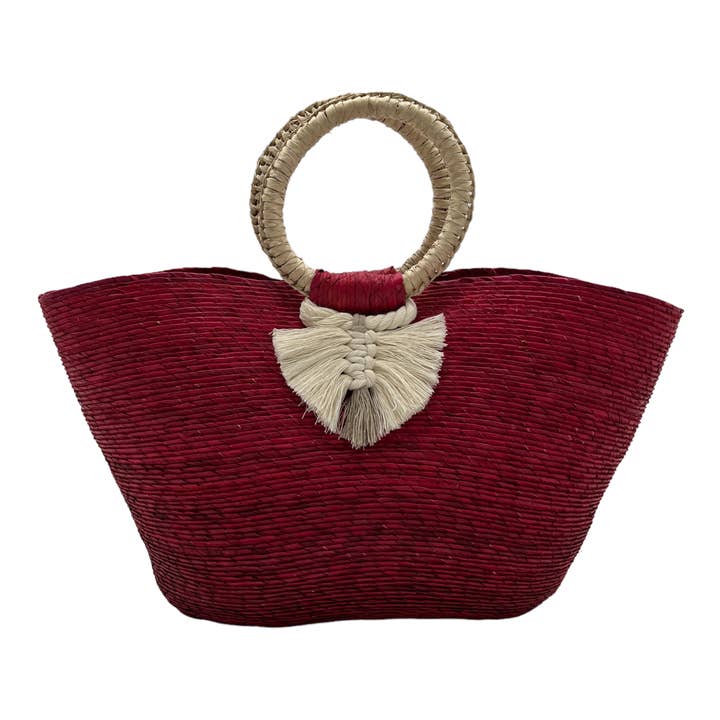 Chisme Lifestyle / Origenes - Wholesale Beach Bag - Woven Palm Beach Tote