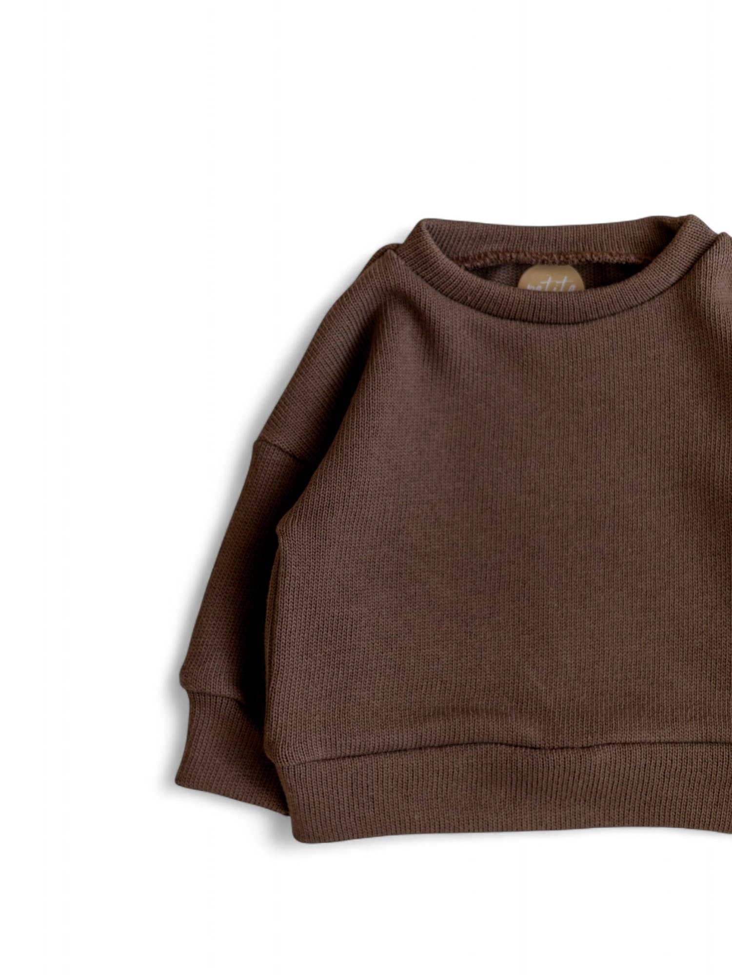 PETITE EvelinaApparel - Wholesale Knit Sweater - Kids - Knit sweater / Taupe2