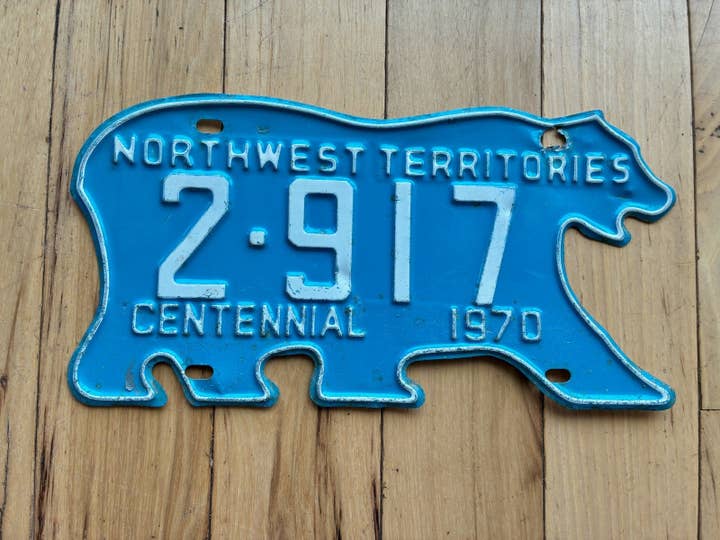 1970er Nummernschild der Nordwest-Territorien für den Großhandel von RusticPlates