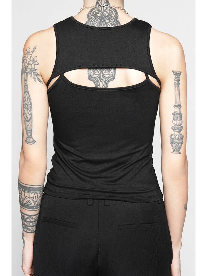 BLACK Andromeda Tank Top for wholesale on Faire6