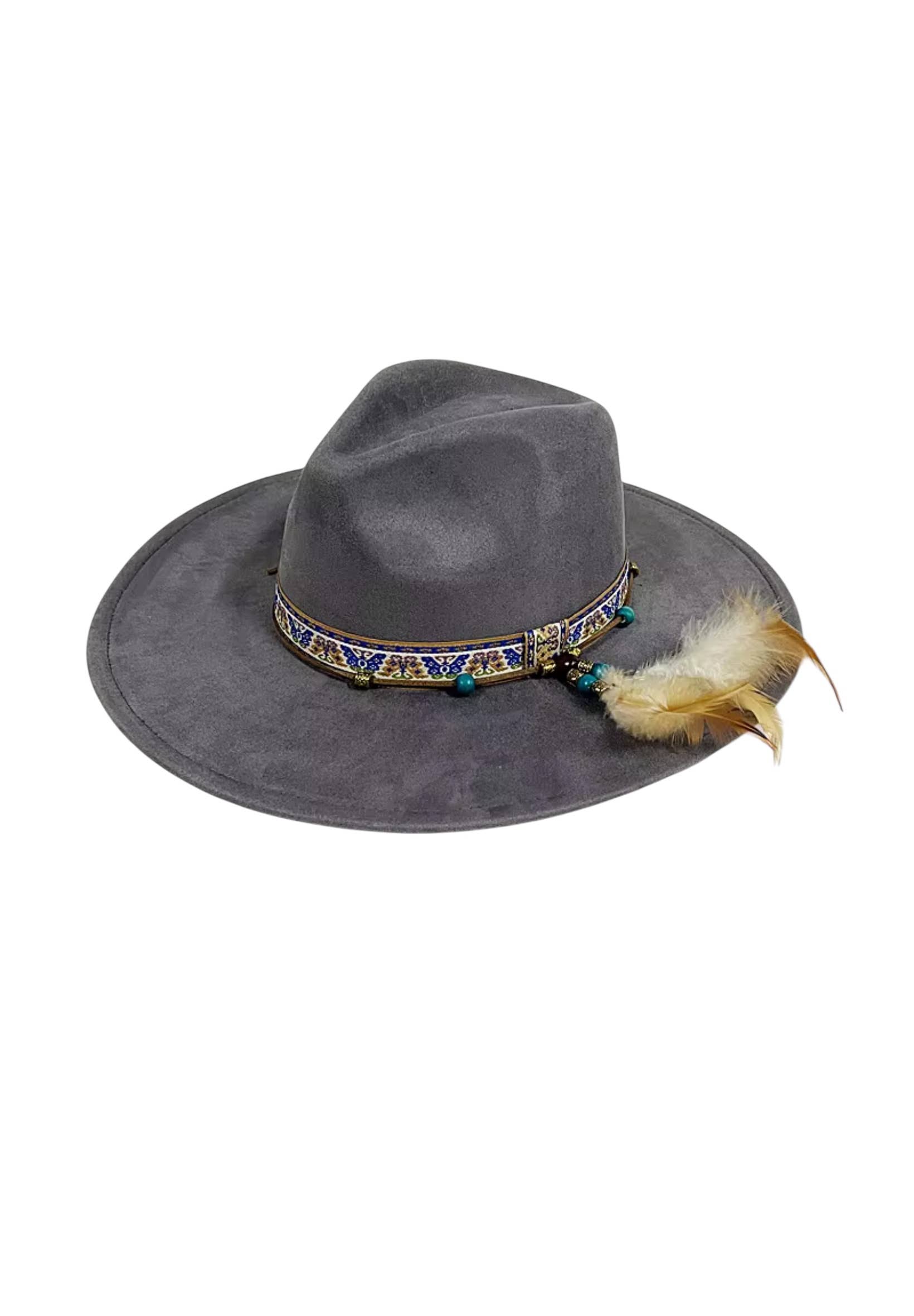 Wild Indigo - Wholesale Fedora - Women's - Sundance Western Boho Hat Cowboy1