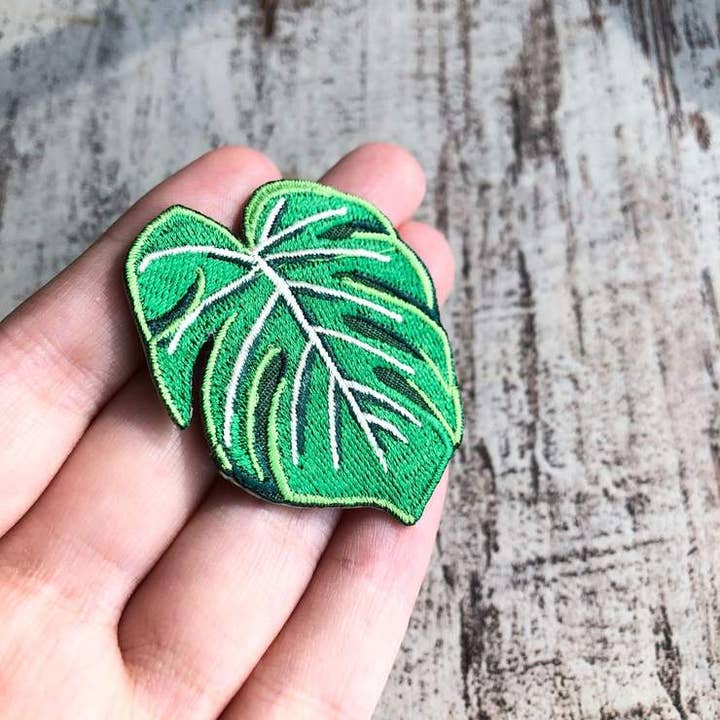 plantyintroverts – wholesale Lapp – Monstera deliciosa blad - broderad patch broderi
