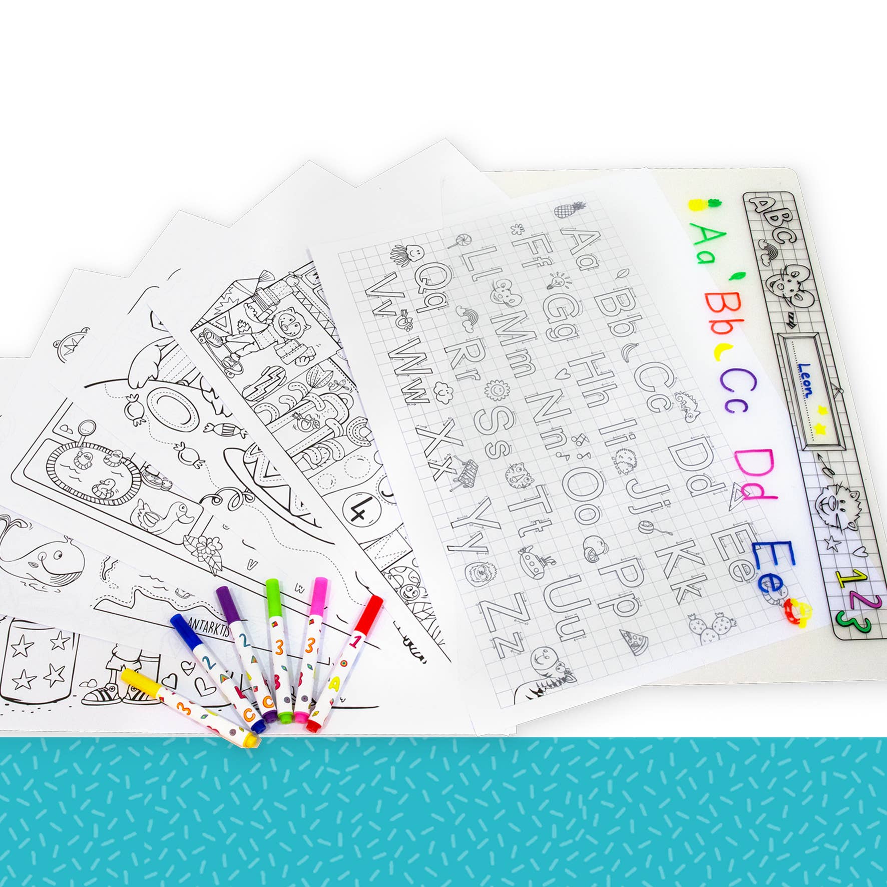 Trendhaus – Großhandel Mal- & Aktivitätsbuch – Kind & Baby – ABC CHAMPIONS ACTIVITY SCHREIBUNTERLAGE1