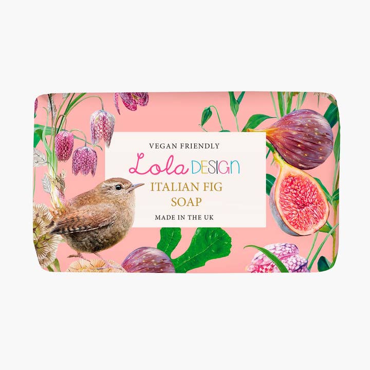 Italian fig Vegan friendly Wren soap for wholesale by Lola Design Ltd