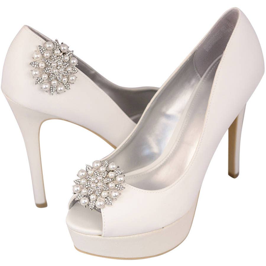 17 Main - Wholesale Shoe Accessories - Set of 2 Rhinestone Shoe Buckles, 10580