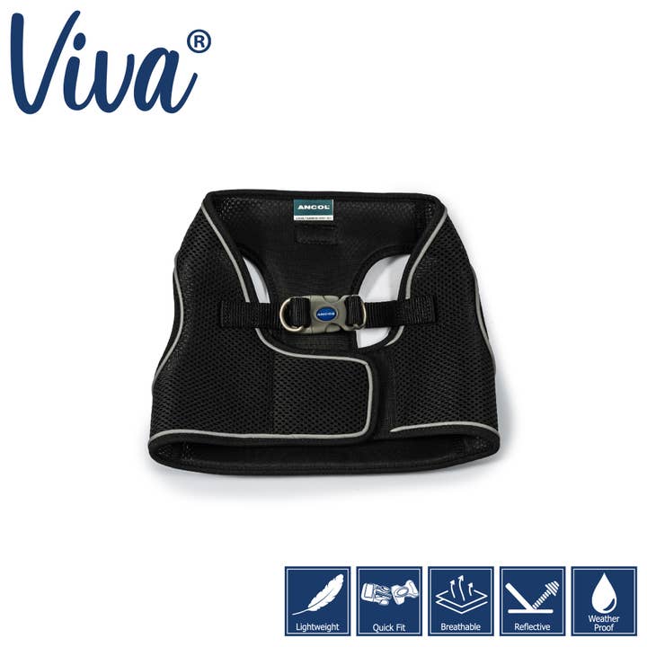 Ancol Pet Products Ltd - Wholesale Pet Harness - Dog - Viva Step in Harness Black1