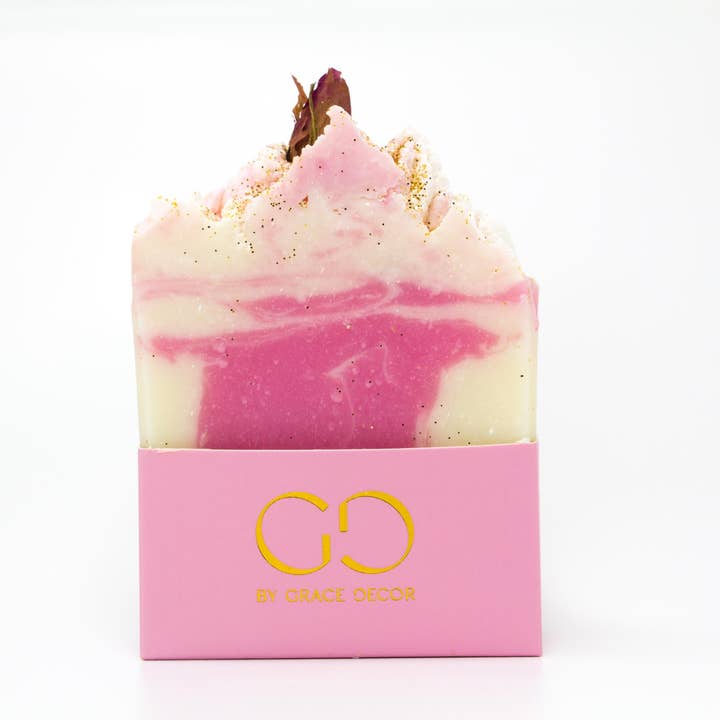 Signature Soap-Rose Geranium for wholesale by By Grace Decor