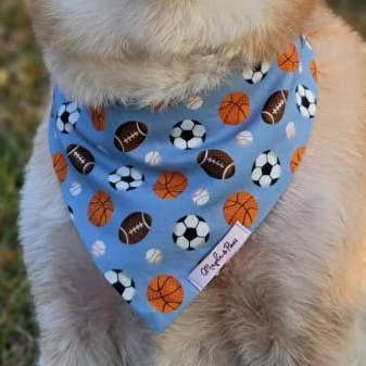 The Ballpark Dog Bandana for wholesale by Maple & Paws