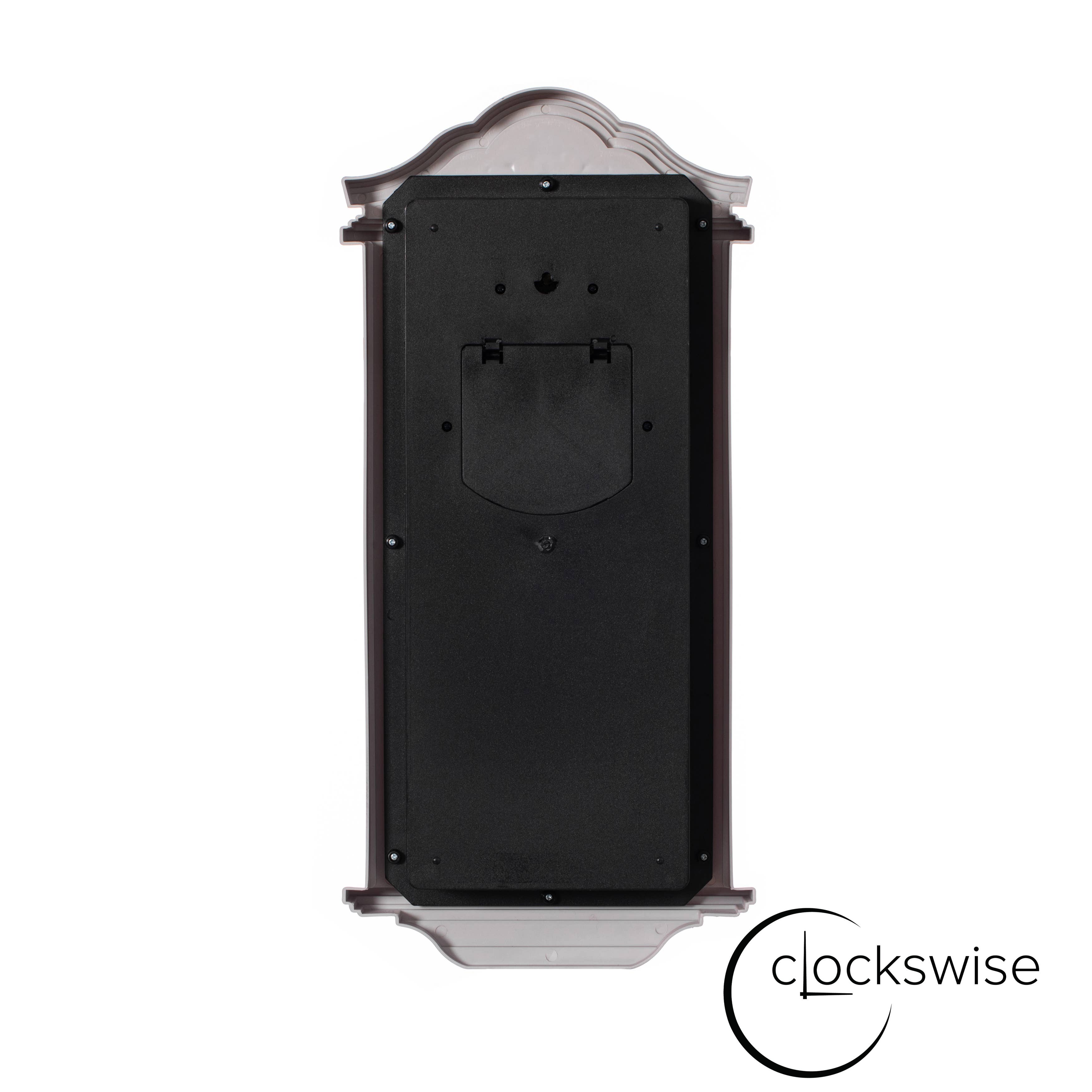 Quickway Imports - Wholesale Wall Clock - Vintage Grandfather Wood Looking Plastic Pendulum Wall Clock18