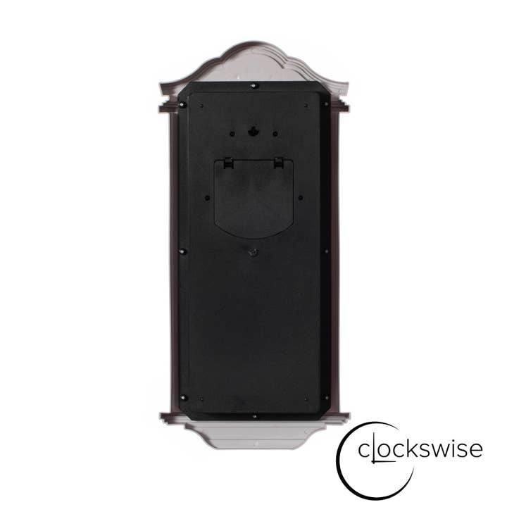 Quickway Imports - Wholesale Wall Clock - Vintage Grandfather Wood Looking Plastic Pendulum Wall Clock18