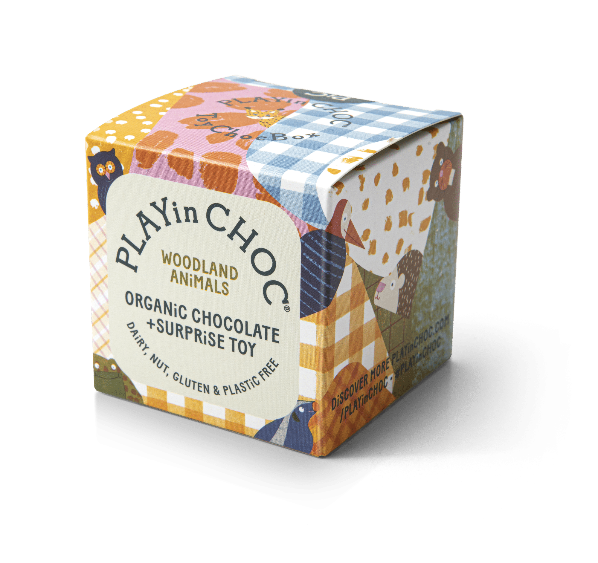 PLAYin CHOC – wholesale Chocolate box – ToyChoc Box® (x18) WOODLAND ANiMALS1