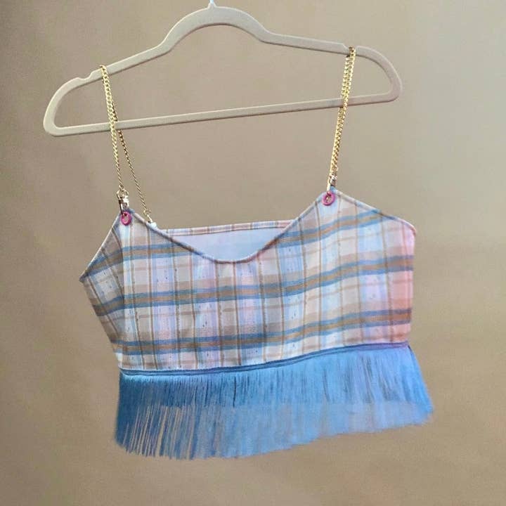 Anpassad handgjord franscrop top för wholesale av Shop Journal Vintage