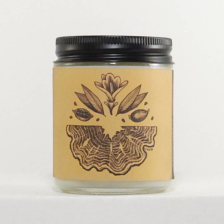 CLEMENO - Wholesale Jar/Filled Candle - Teakwood Cardamom Soy Candle
