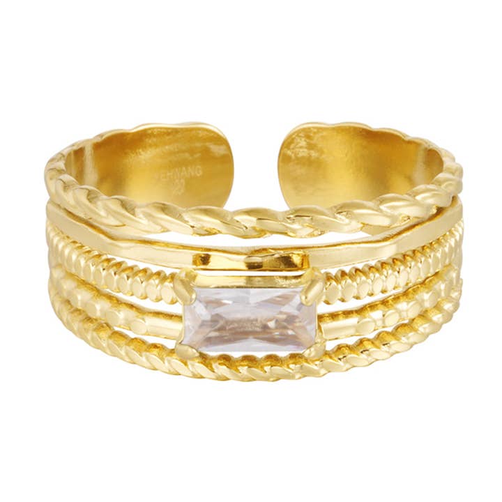 Détail coloré en couches de bagues pour la vente par SHINE BUY