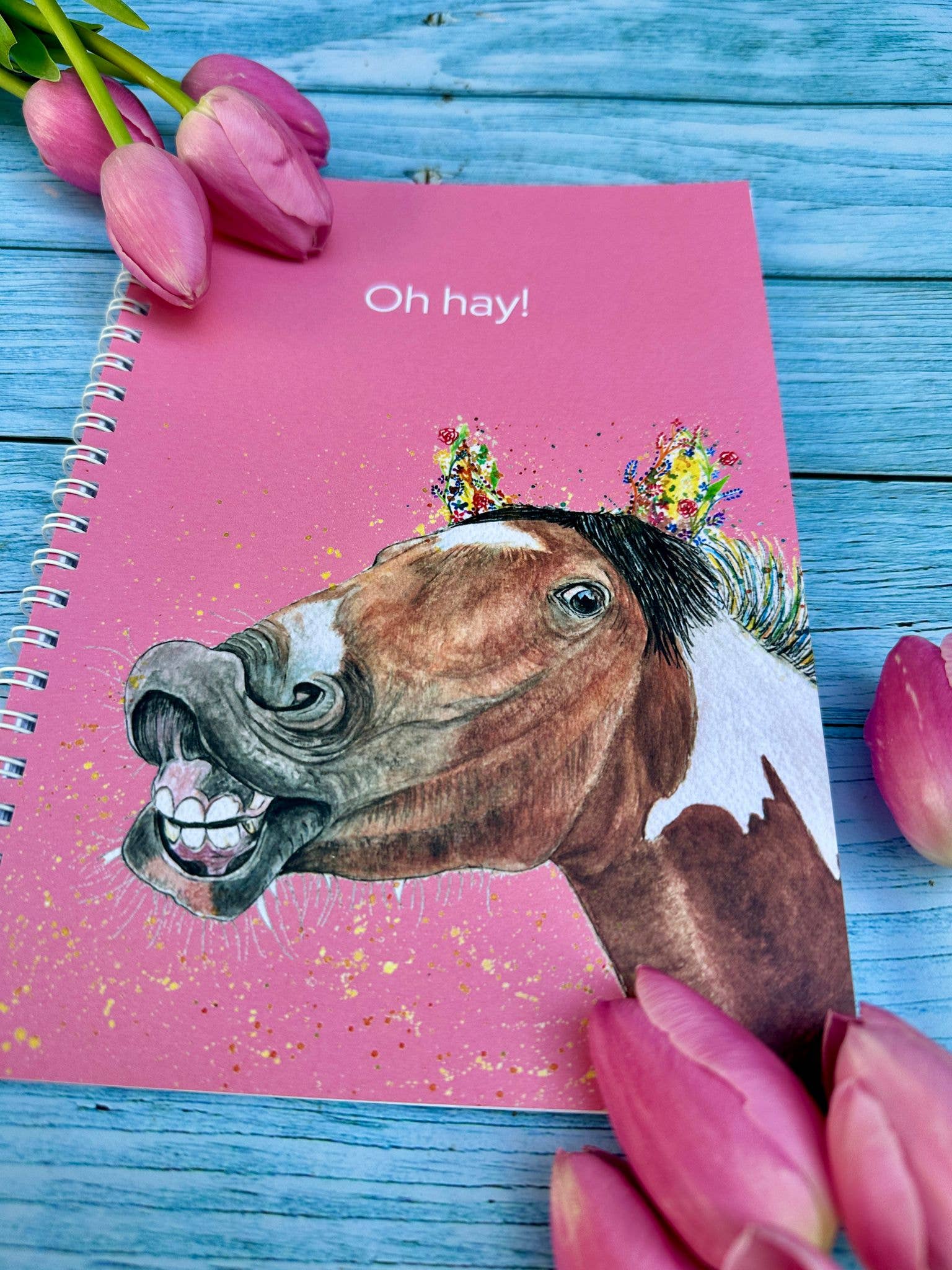 Jen Winnett Eco Artist - Wholesale Notebook - Horse Funny Lined Eco Friendly A5 Notebook UK Made Notepad  3