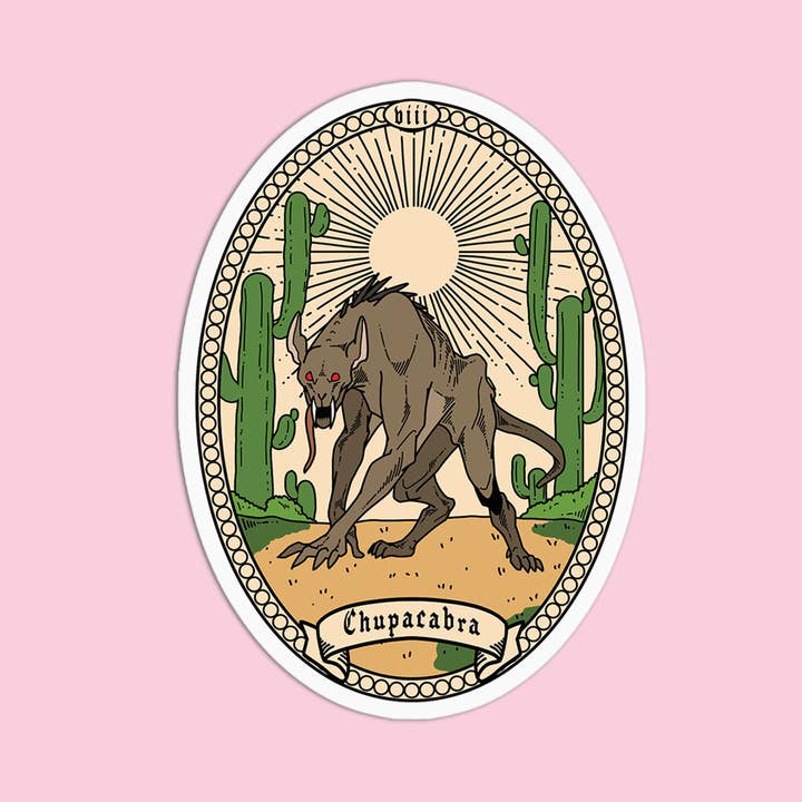 Girls Printing House - Wholesale Sticker - Chupacabra Vinyl Textured Sticker1