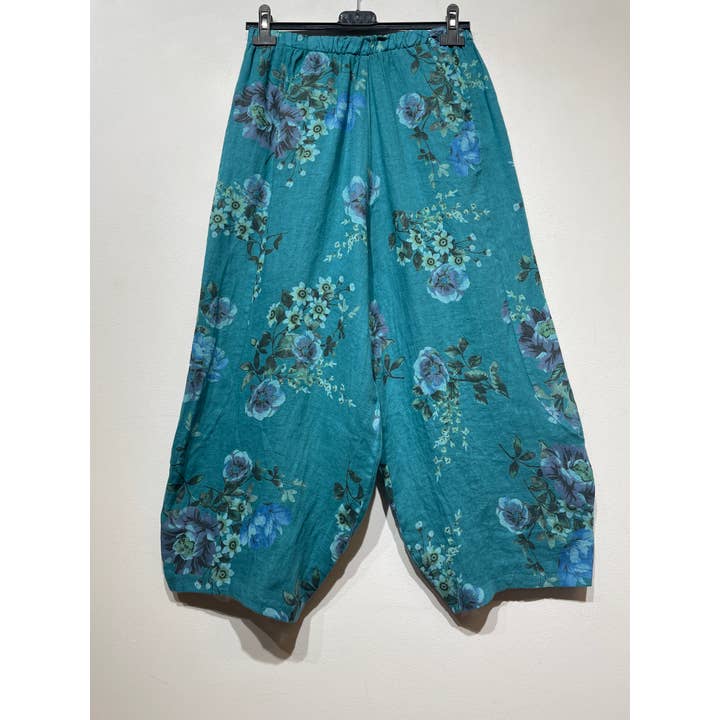 LINEN & COTTON HOUSE - Wholesale Broek - Dames - 75096 linnen broek met zakken en nieuwe print14